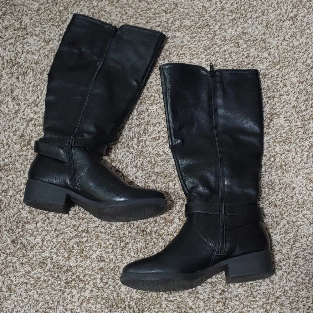 Croft And Barrow Women's Tall Black Boots Size 6.5